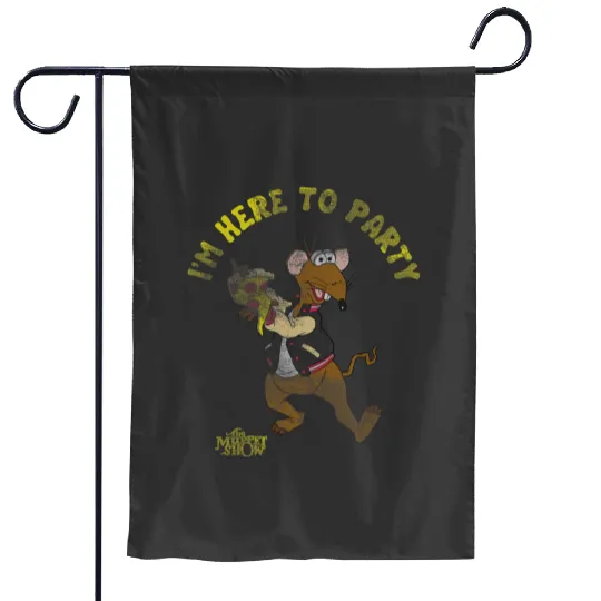 Disney The Muppets Show Im Here To Party Rizzo Retro Garden Flags