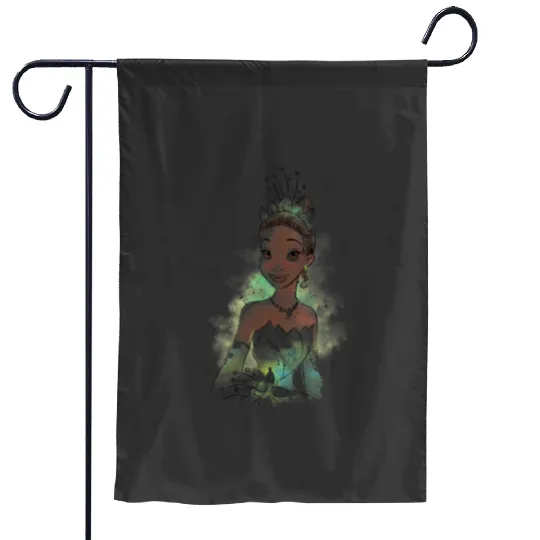 Disney The Princess And The Frog Tiana Vintages Watercolor Garden Flags