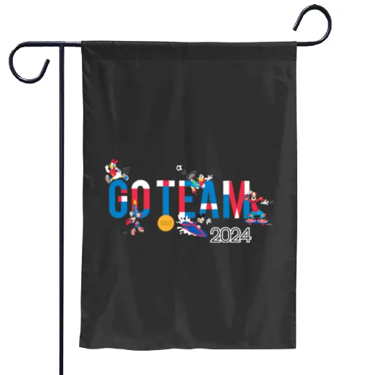 Discover Disney Mickey Friends Summer Sports Games Go Team 2024 Garden Flags