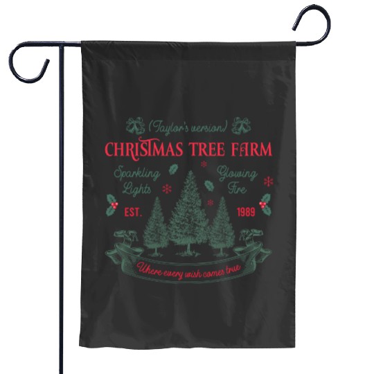 Discover Taylor Taylor version Eras tour Christmas Tree Farm Garden Flags TS Album Garden Flags