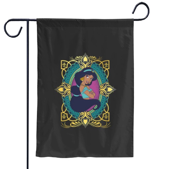 Vintage Princess Jasmine Garden Flags, Retro Disney Princess Garden Flags