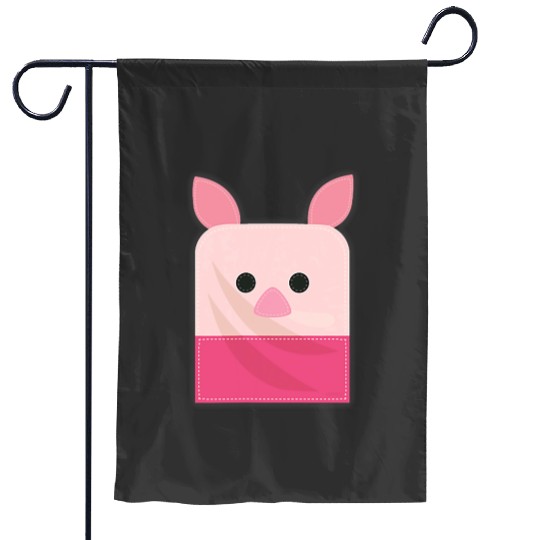 Disney Winnie the Pooh Piglet Small Block Character Pocket Garden Flags