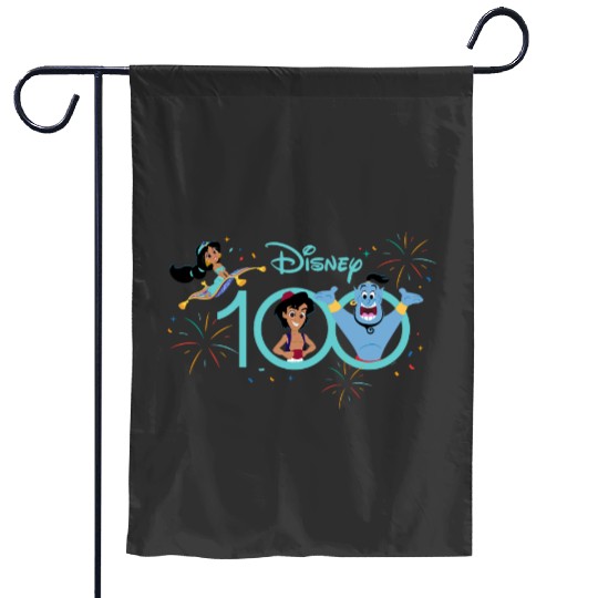 Disney 100 Anniversary Aladdin Jasmine Genie D100 Garden Flags