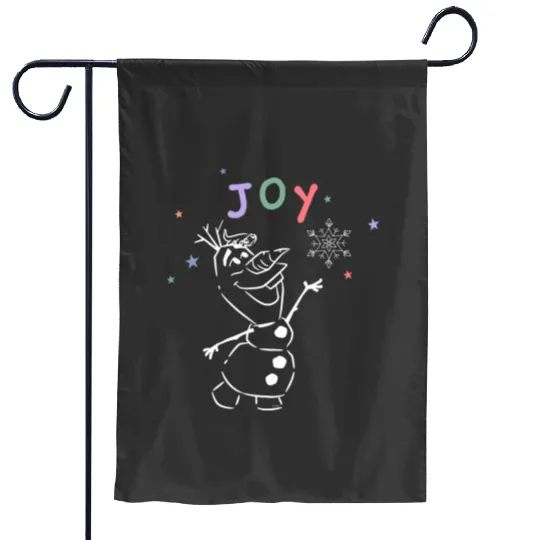disney frozens Olaf Holiday Joy Garden Flags