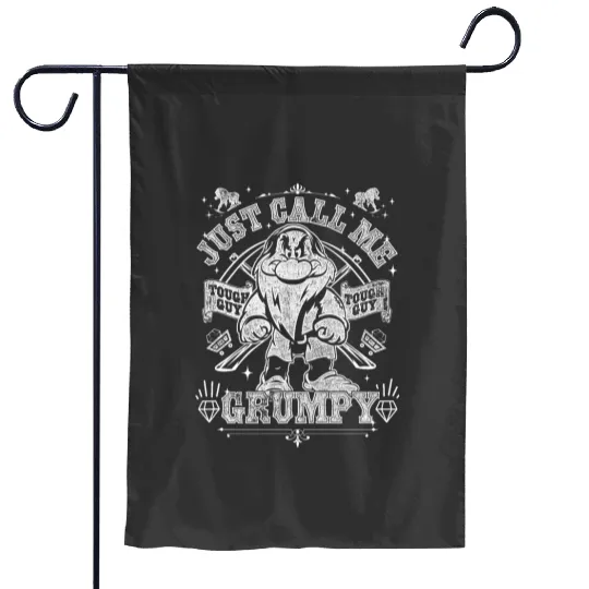Disney Snow White The Seven Dwarfs Grumpy Just A Tough Guy Garden Flags