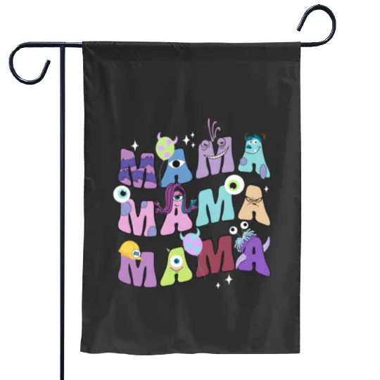 Retro Monster Inc Mama  Garden Flags, Disney Mother's Day Garden Flags