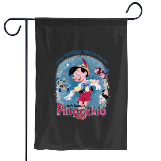 Disney Pinocchio For The Happiest Time In Your Life Retro Garden Flags