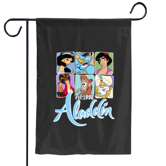 Disney Aladdin Characters Group Garden Flags