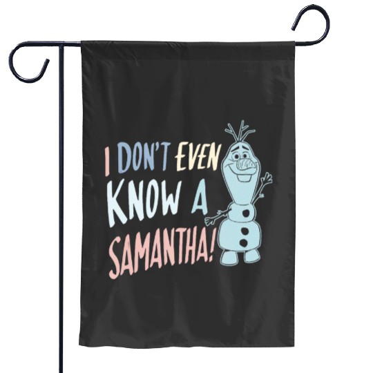 disney frozenss 2 Olaf I Dont Even Know A Samantha Tank Top Garden Flags