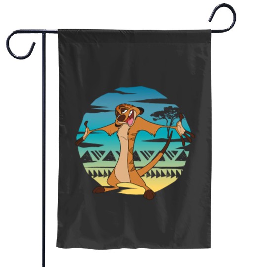 Disney The Lion King Timon Ombre 90s Retro Garden Flags