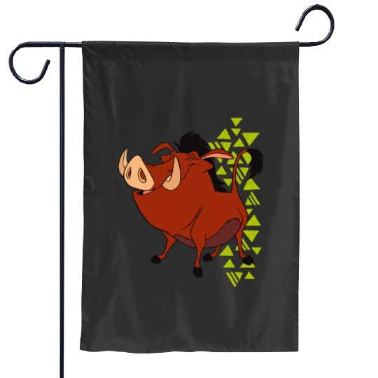 Disney The Lion King Pumbaa Happy 90s Retro Garden Flags