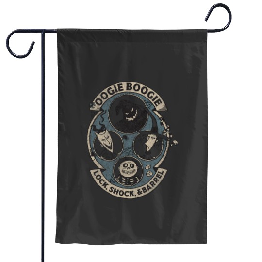 Discover Disney Nightmare Before Christmas Group Shot Villain Cast Garden Flags