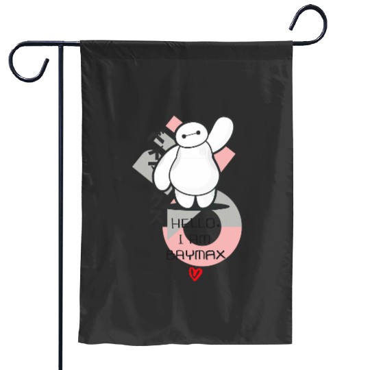 Disney Big Hero 6 Hello I Am Baymax Cute Kanji Logo Garden Flags
