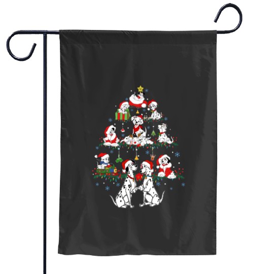 Disney 101 Dalmatians Christmas Tree and Lights Garden Flags