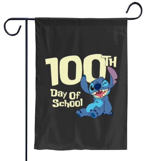 Disney Lilo Stitch 100th Day Of School Wink Garden Flags