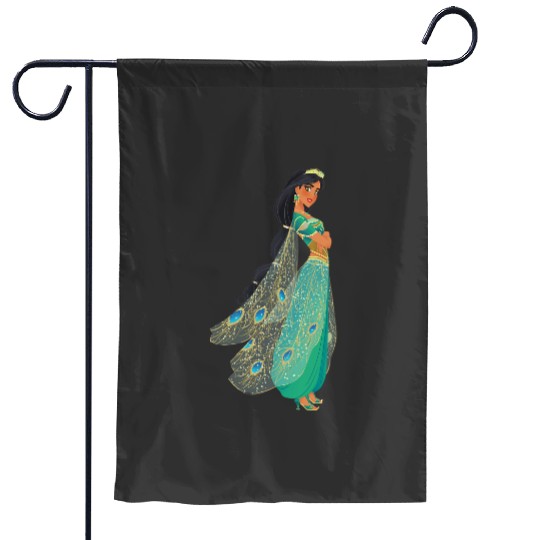 Disney Aladdin Live Action Princess Jasmine in Green Garden Flags
