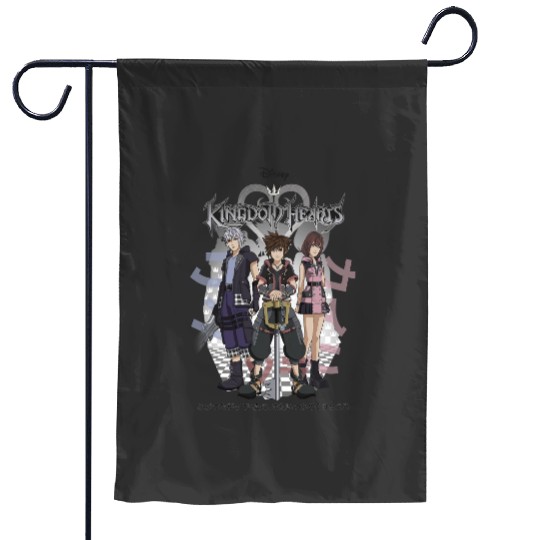 Disney Kingdom Hearts 3 Sora Riku Kairi Kanji Garden Flags