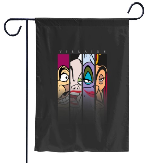 Disney Villains Ursula Captain Hook Cruella Jafar Garden Flags