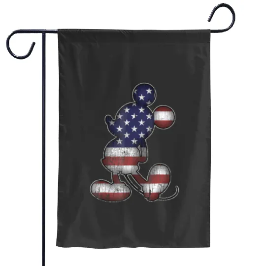 Discover disney americana 4th of july mickey mouse Garden Flags