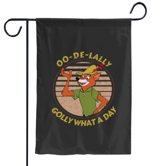 Retro Disney Robin Hood Oo De Lally Golly What A Day Garden Flags, Cartoon Garden Flags, Cute Garden Flags, Gift For Family