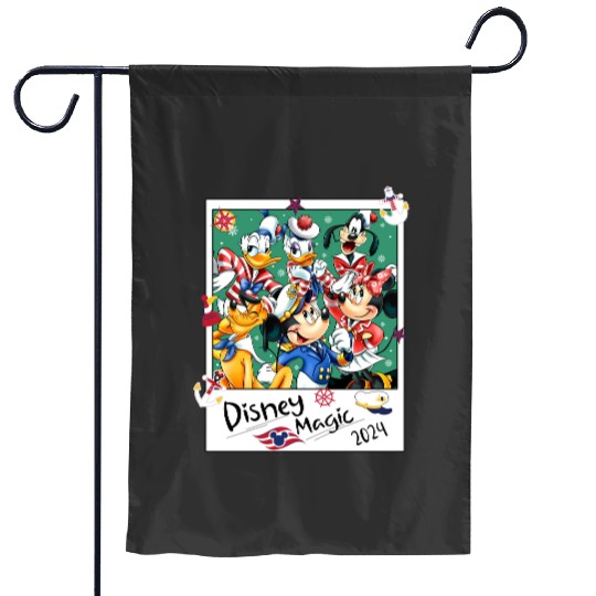Mickey and Friends Disney Cruise Line 2024 Garden Flags