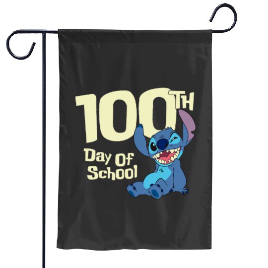 Disney Lilo Stitch 100th Day Of School Wink Garden Flags