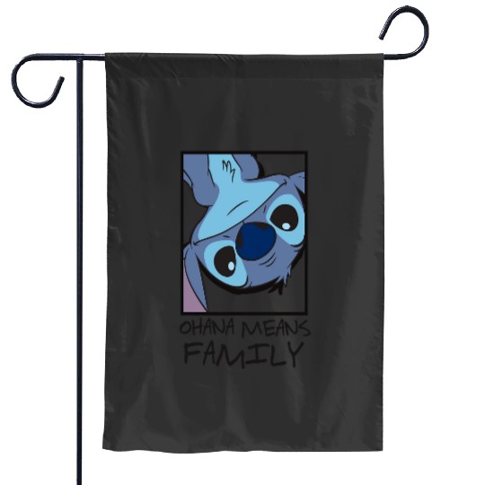 Disney Lilo Stitch Ohana Means Family Stitch Panel Box Garden Flags