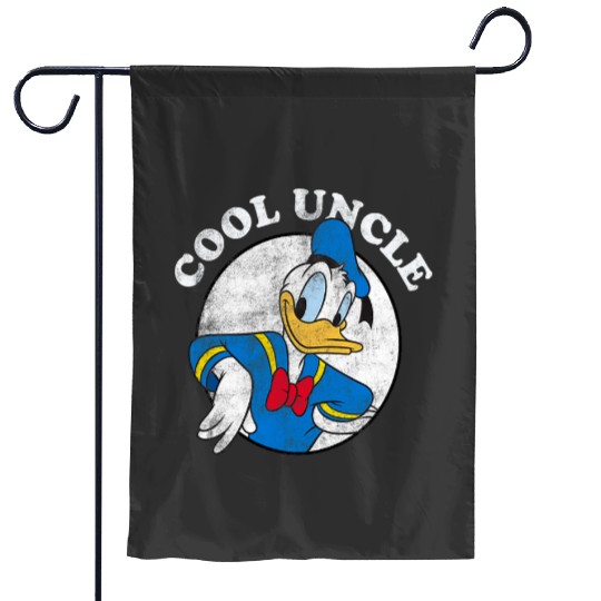 Disney Mickey Friends Donald Duck Vintagess Cool Uncle Logo Garden Flags