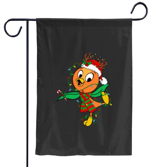 Disney Orange Bird Santa Costume Christmas Lights Garden Flags