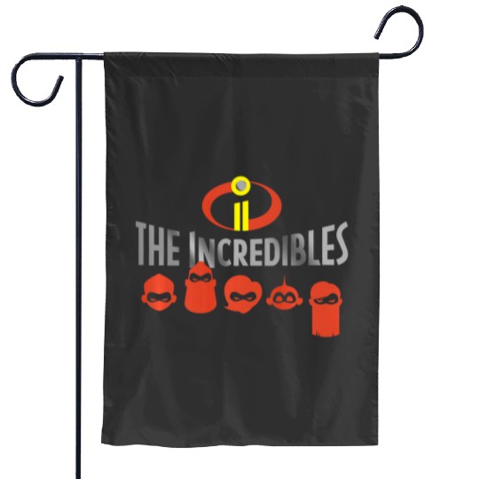 disney Pixars incredibles 2 family masks title logo premium Garden Flags