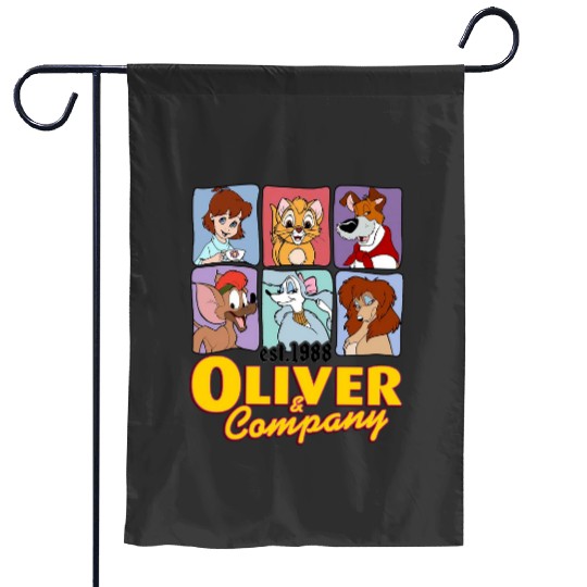 Disney Oliver & Company Characters Garden Flags