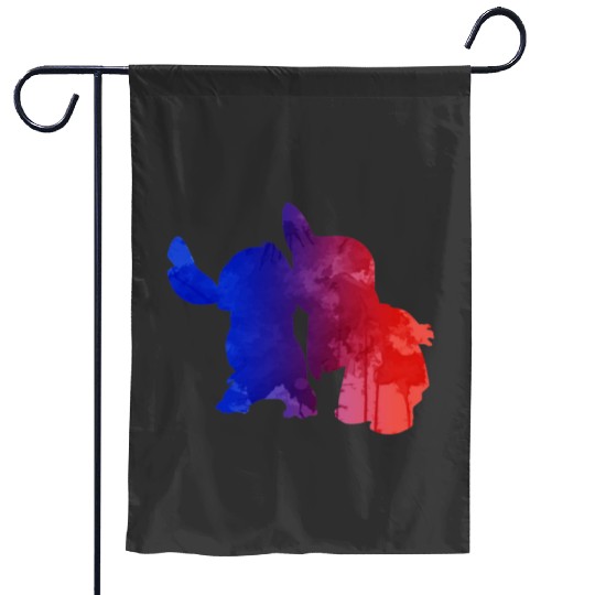 Airbrush Stitch Gift For Fans, Stitch Eras Tour , Stitch Shirt, Disney Land Lilo and Stitch Garden Flags