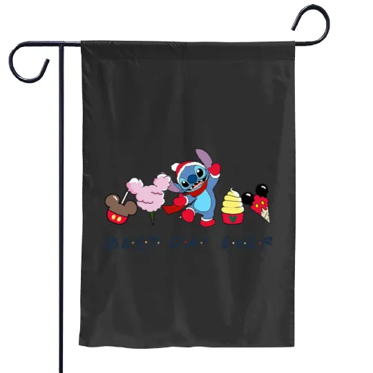 Bella AMG - Stitch abstract background black version (Ohana) Poster, Stitch Eras Tour , Stitch Shirt, Disney Land Lilo and Stitch Garden Flags