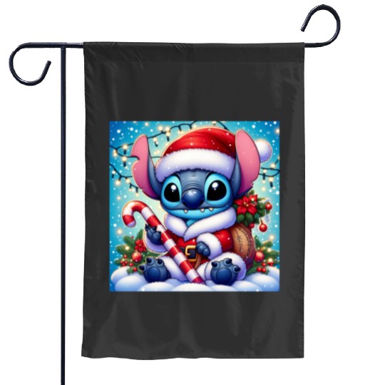 Cute Stitch Drinking Bubble Tea Sticker, Stitch Eras Tour , Stitch Shirt, Disney Land Lilo and Stitch Garden Flags
