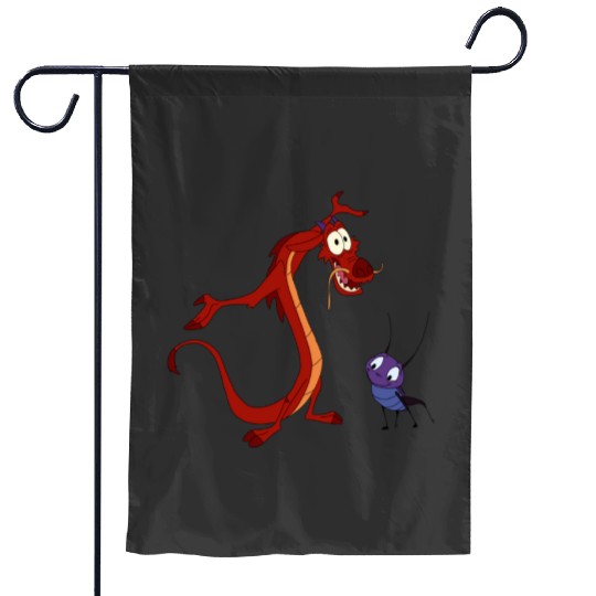 Mulan Shirts  : Disney Mulan Anime Mushu, Mulan and Mushu Garden Flags