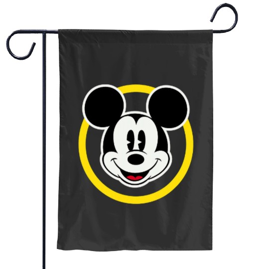 Amazonss Essentials Disney Smiling Mickey in Yellow Circle Garden Flags