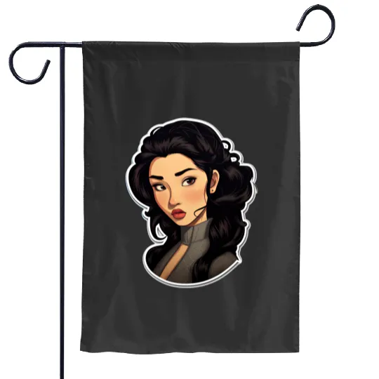 Chibi Reya in Homoungi Kimono Sticker: Disney Mulan Anime Mushu, Mulan and Mushu Garden Flags