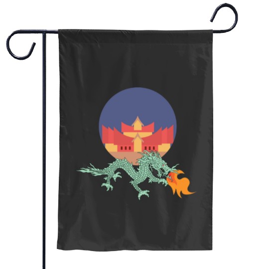 Chibi Chinese Dragon Sticker: Disney Mulan Anime Mushu, Mulan and Mushu Garden Flags