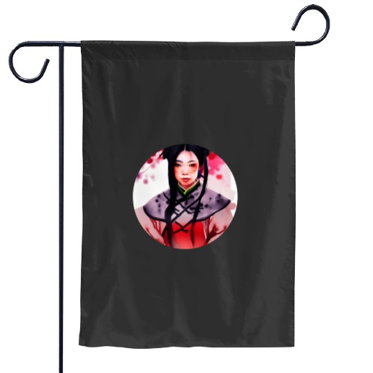 Dragon Princess Sticker: Disney Mulan Anime Mushu, Mulan and Mushu Garden Flags