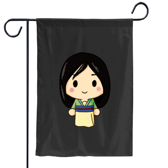 Captain and the Huns Sticker: Disney Mulan Anime Mushu, Mulan and Mushu Garden Flags