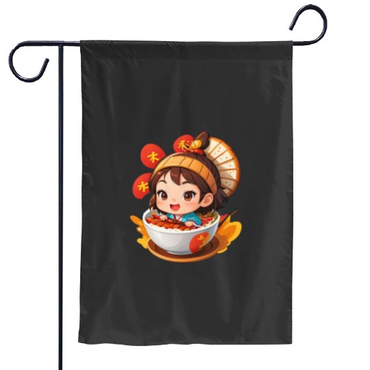 Just A Girl Who Loves Anime Sticker1: Disney Mulan Anime Mushu, Mulan and Mushu Garden Flags