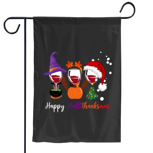 Happy Hallothanksmas Wine Glasses Witch Santa Hat Pumpkin  , Stitch Eras Tour , Stitch Shirt, Disney Land Lilo and Stitch Garden Flags