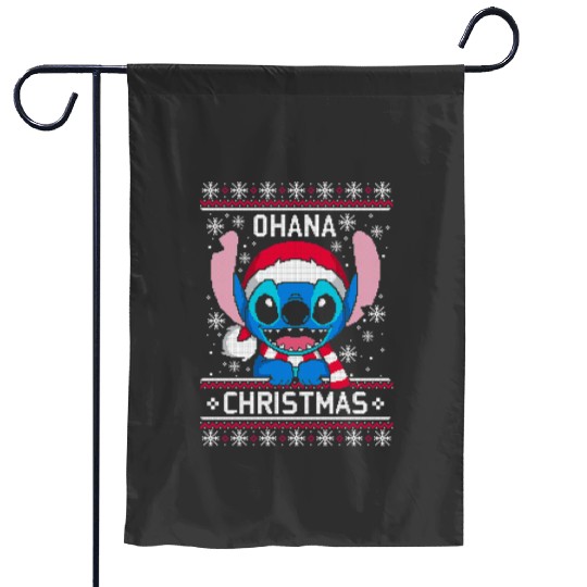 Ohana Christmas Holiday  , Stitch Eras Tour , Stitch Shirt, Disney Land Lilo and Stitch Garden Flags