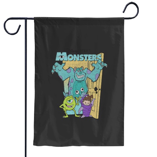Womens Disney Pixarss Monsters Inc. Mike Sully Boo Group VNeck Garden Flags