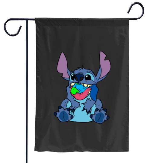 Stitch Ho Ho Ho in light blue Sticker, Stitch Eras Tour , Stitch Shirt, Disney Land Lilo and Stitch Garden Flags