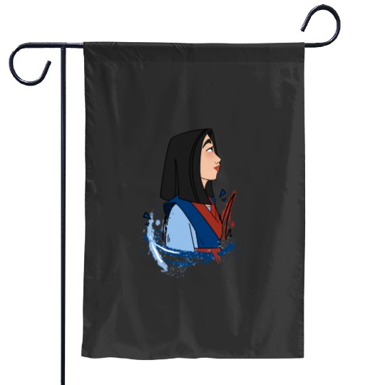 The Warrior Poster: Disney Mulan Anime Mushu, Mulan and Mushu Garden Flags