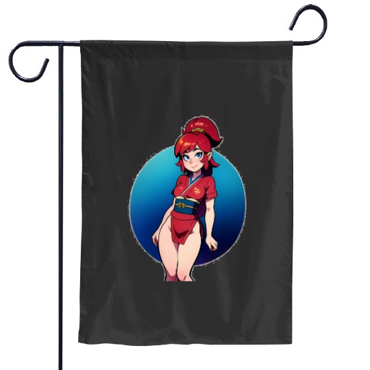 Chinese warrior princess Sticker: Disney Mulan Anime Mushu, Mulan and Mushu Garden Flags