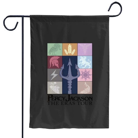 Percy Jackson Camp Half Blood and the Olympians Eras Tour front Essential Garden Flags