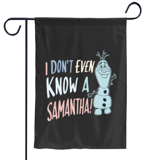 disney frozenss 2 Olaf I Dont Even Know A Samantha Tank Top Garden Flags