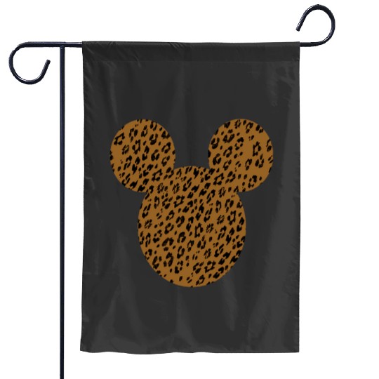 Disney Mickey And Friends Mickey Mouse Cheetah Print Garden Flags